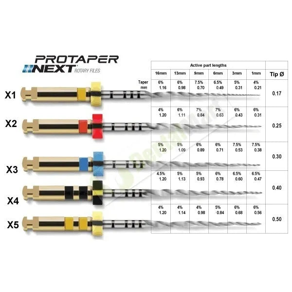 Dentsply Protaper Next Rotary Files