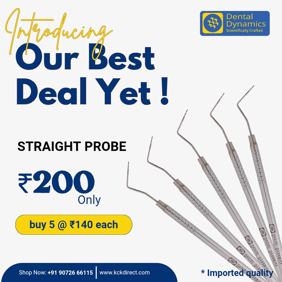 Dental Dynamics Straight Probe Single Ended - Precision