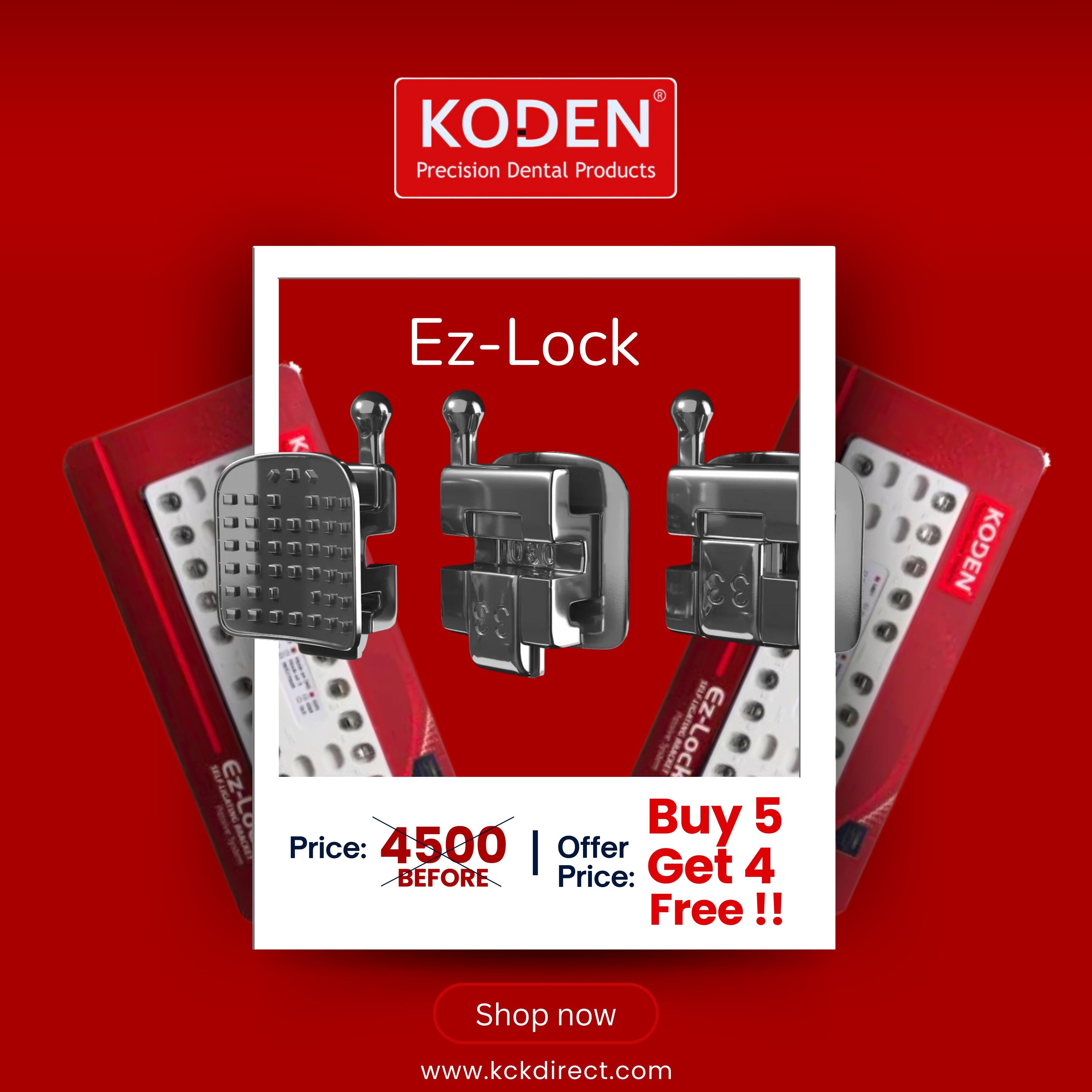 Koden Ez-Lock-Self Ligating Bracket