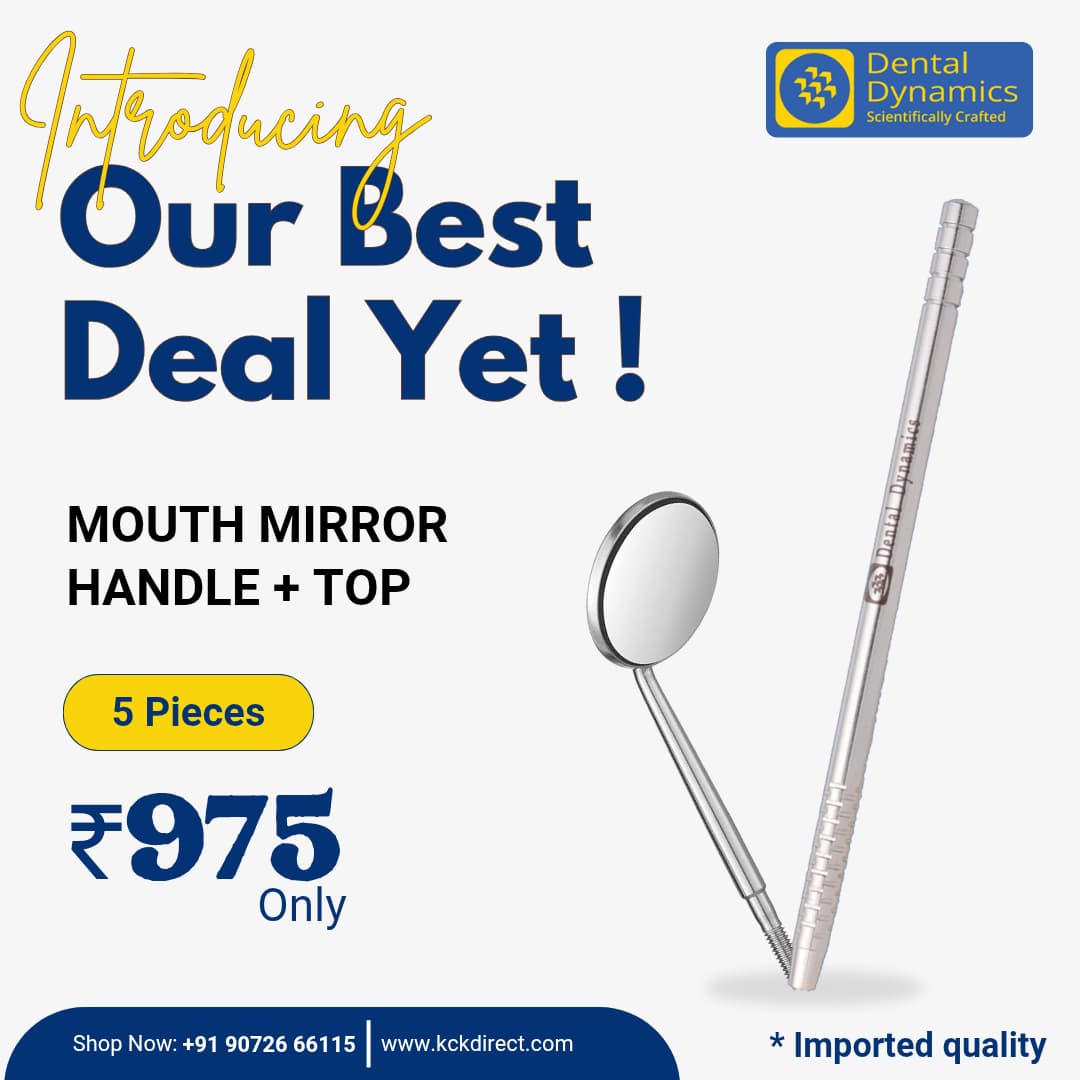 Dental Dynamics mouth mirror handle+top