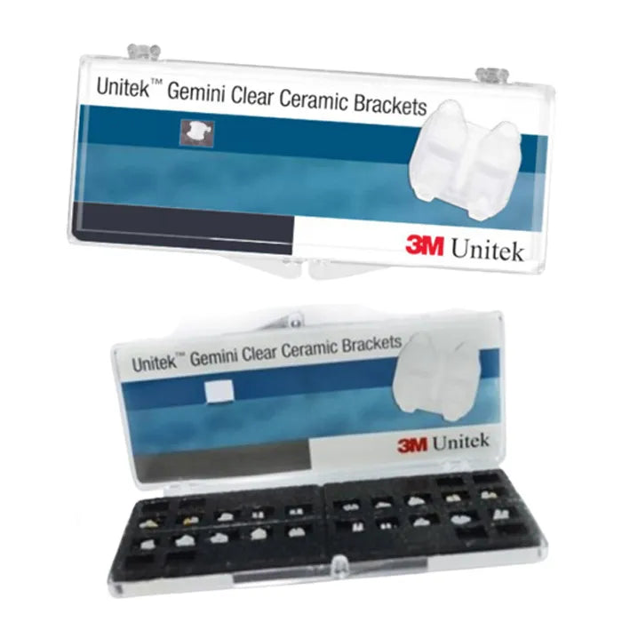 3M Unitek Gemini Clear Brackets-MBT 022