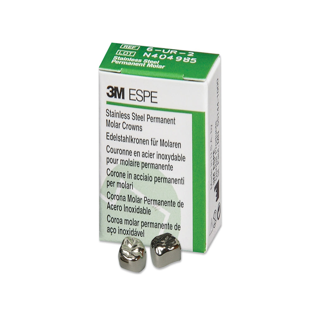 3M Espe Stainless Steel Permanent Molar Refill Preformed Paediatric Crowns