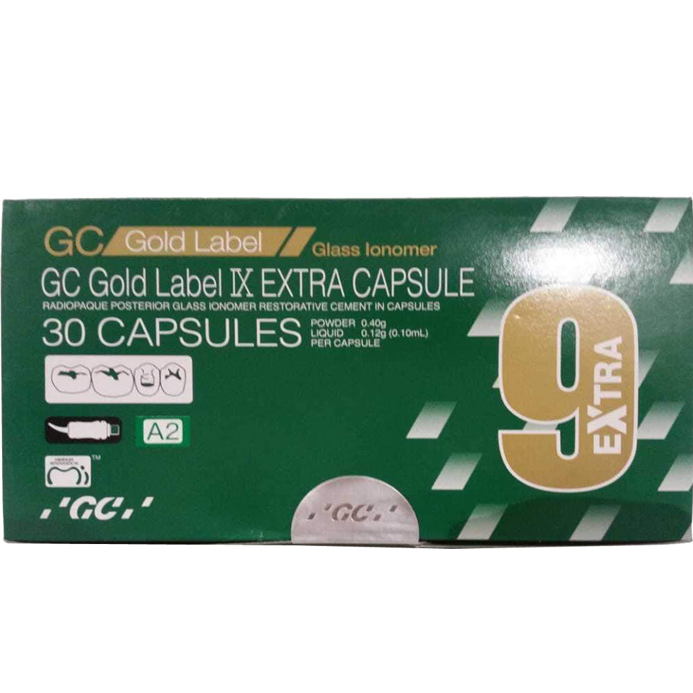 GC Fuji 9 Extra Capsules – Glass Ionomer Restorative Cement (30 pcs)