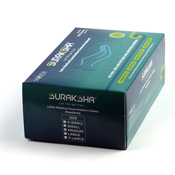 Suraksha Latex Medical Examination Gloves
