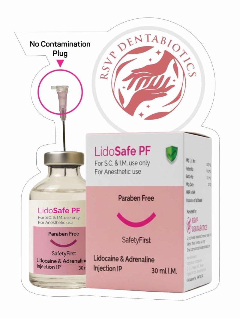 Lidosafe PF-Lidocaine with Adrenaline