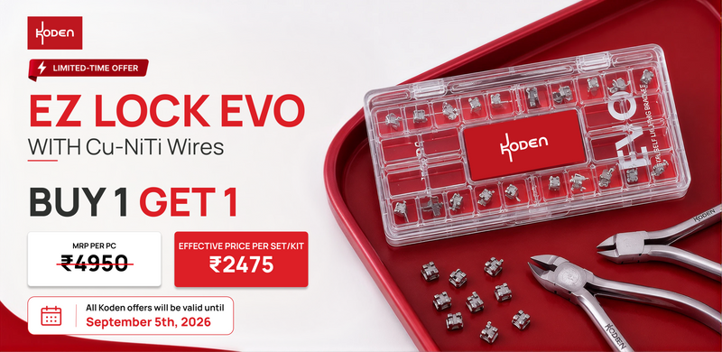 KODEN Ez-Lock EVO Self-Ligating Brackets — Buy 1 Get 1 FREE