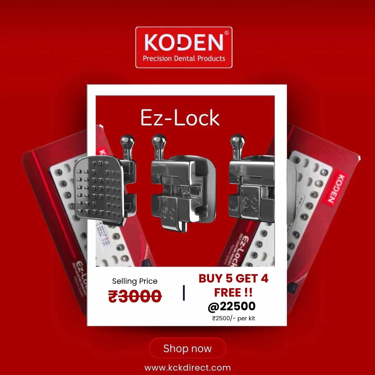 Koden Ez-Lock-Self Ligating Bracket