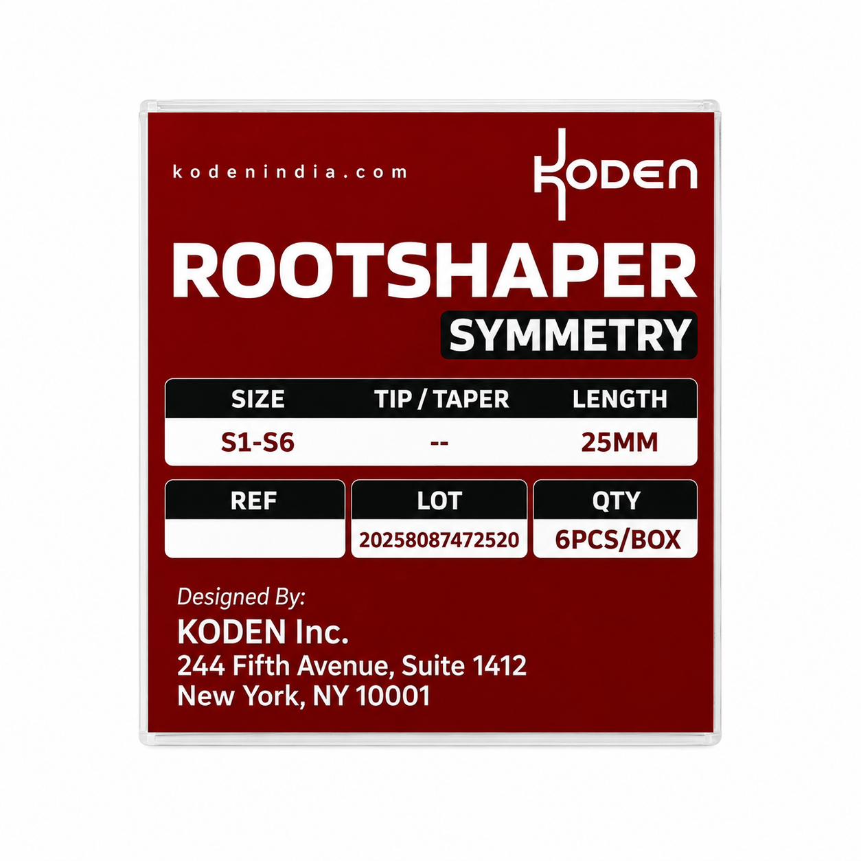 Koden Rootsaper Symmetry