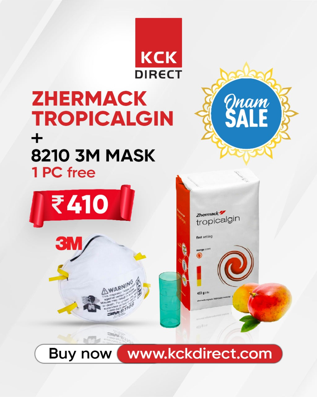 Zhermack Tropicalgin+3M 8210 Mask