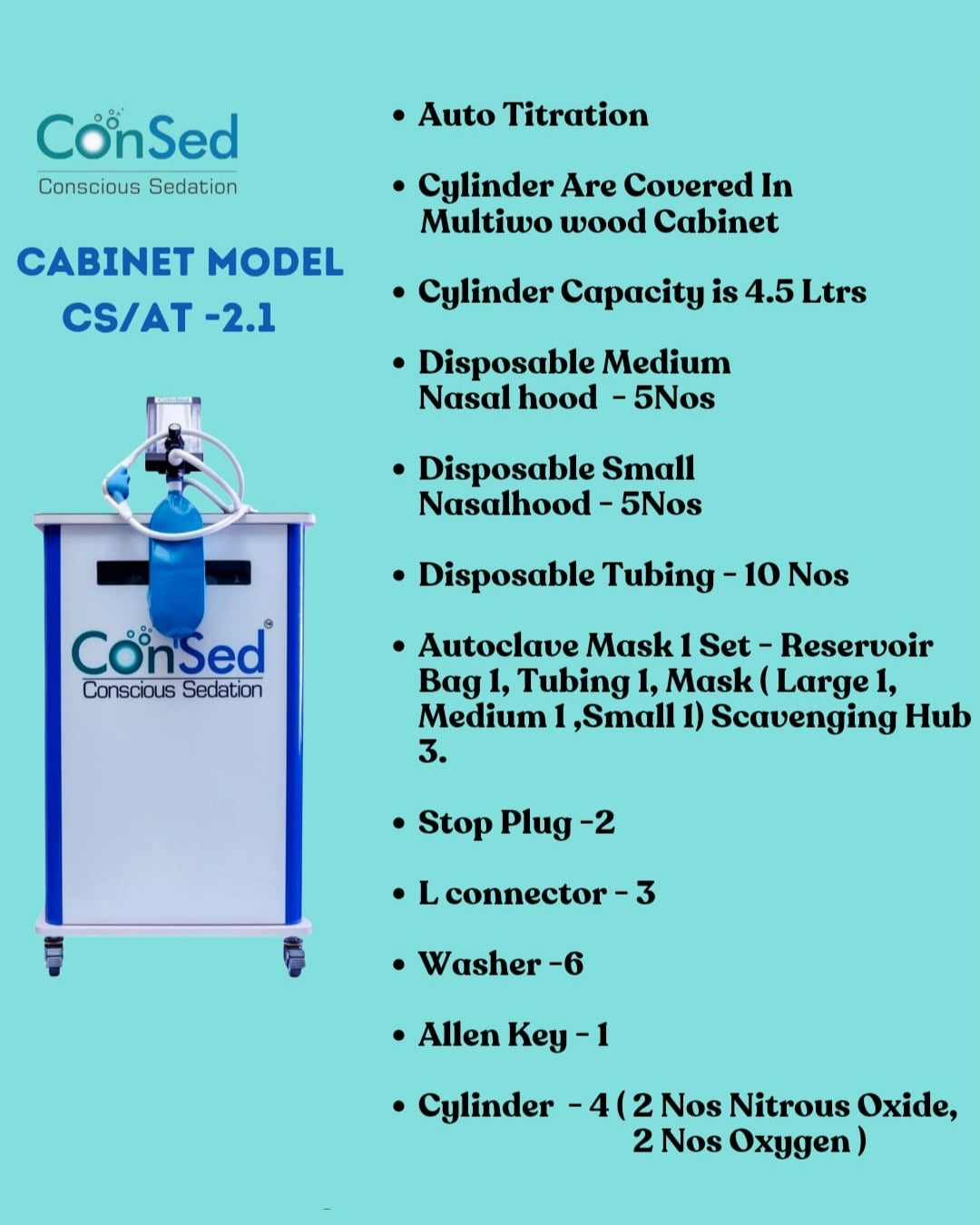Consed 2.0 Conscious Sedation Machine-CLOSED