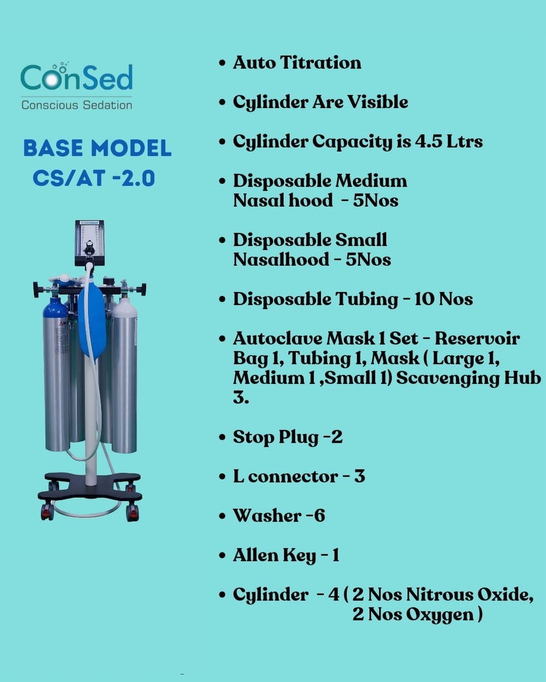 Consed 2.0 Conscious Sedation Machine-OPEN