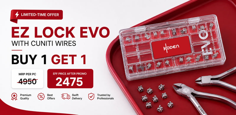 KODEN Ez-Lock EVO Self-Ligating Brackets — Buy 1 Get 1 FREE
