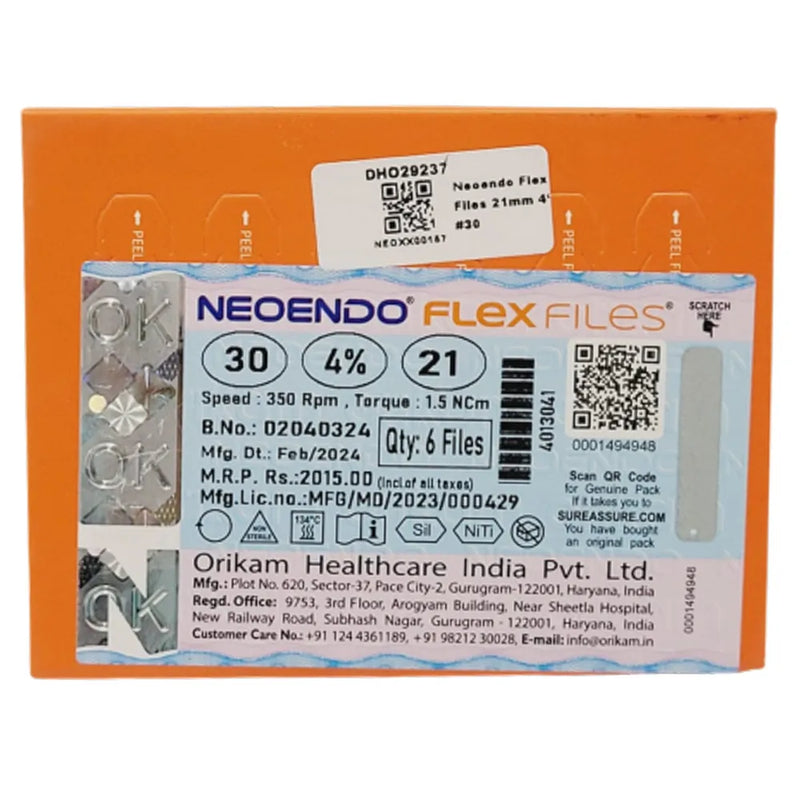NeoEndo Flex Rotary Endodontic Files