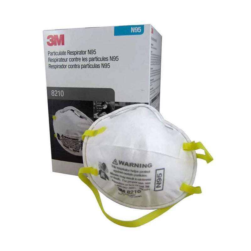 3M 8210 N95  (White, Free Size, Pack of 20)| Kck Direct.com