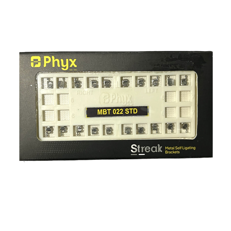 Phyx Streak Metal Self Ligating Bracket