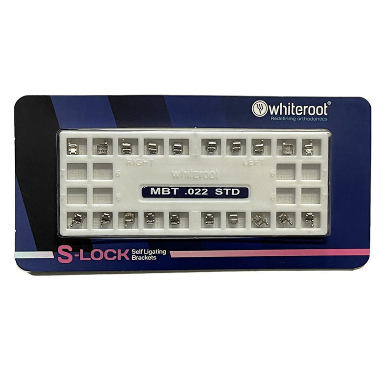 Whiteroot S lock Metal Self Ligating Bracket