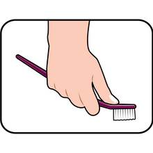 Tepe Denture Toothbrush in Blister Pack